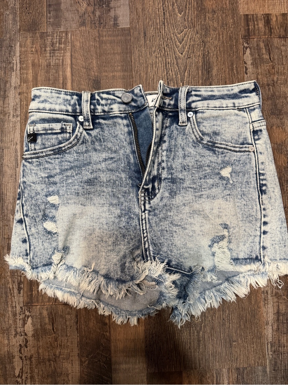 Kancan Distressed Jean Shorts